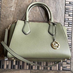 Michael Kors Daria Large Satchel Bag Leather